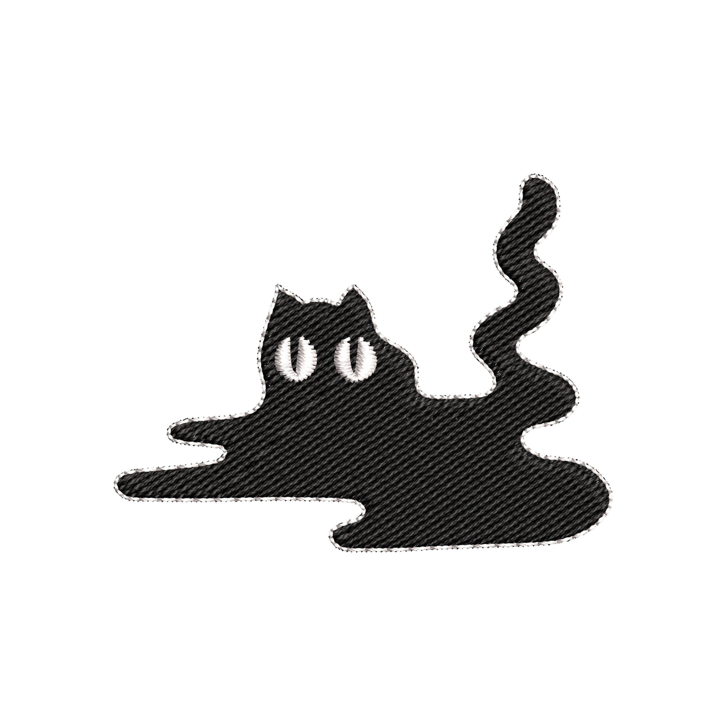 Melty Cat Embroidered T-Shirt