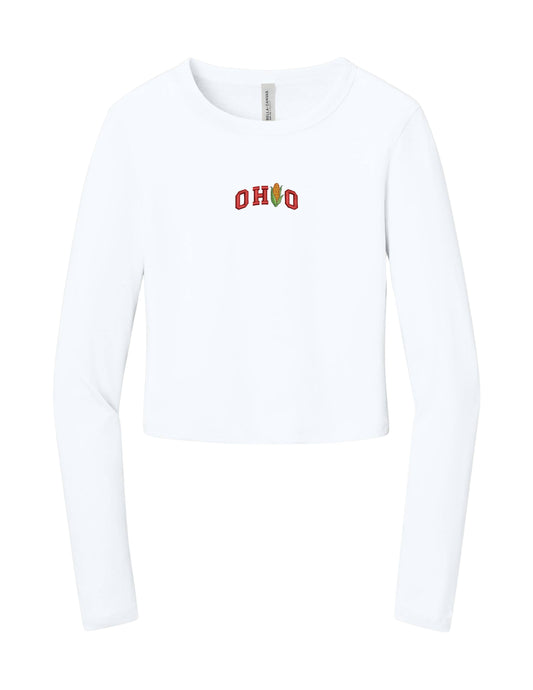 Ohio Corn Long Sleeve Fitted Shirt