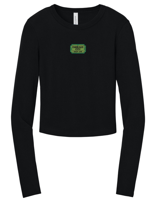 Emerald City Ticket Long Sleeve Baby Tee