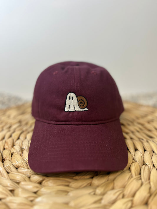 Snail Ghost Dad Hat